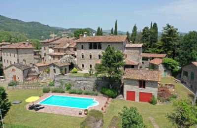 Manor House for sale Caprese Michelangelo, Tuscany:  Drone