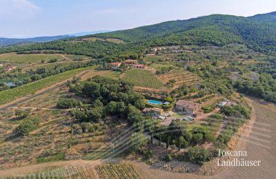 Landhus købe Arezzo, Toscana, RIF 2993 Vogelperspektive