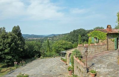 Landhus købe Arezzo, Toscana, RIF 2993 Anwesen und Ausblick