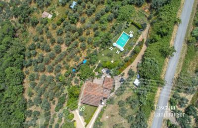 Country House for sale Loro Ciuffenna, Tuscany:  RIF 3098 Blick von oben