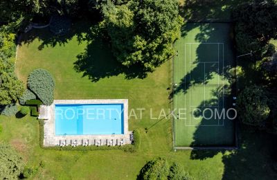 Historisk villa købe Griante, Lombardiet, Shared Pool and Tennis cours