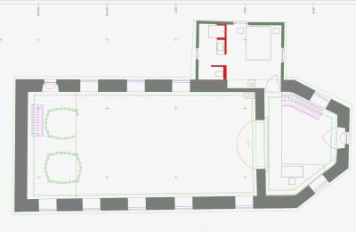 Kirke købe 78591 Durchhausen, Vordere Kirchgasse  6, Baden-Württemberg, Entwurf Wohnung Sakristei OG