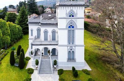 Historisk villa købe 28040 Lesa, Piemonte, Dronefoto