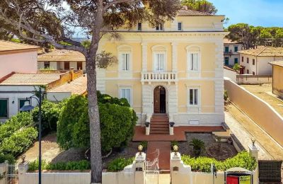 Historic Villa for sale Castiglioncello, Tuscany, Front view