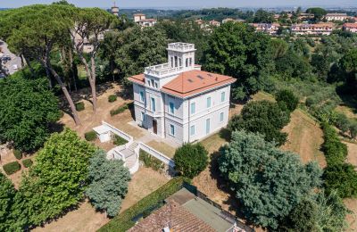 Historic Villa for sale Fauglia, Tuscany, Drone view