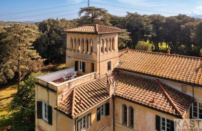 Historic Villa for sale Pisa, Tuscany, Drone view