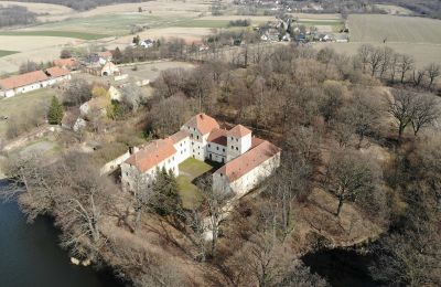 Medieval Castle for sale Witostowice, Lower Silesian Voivodeship, Drone view