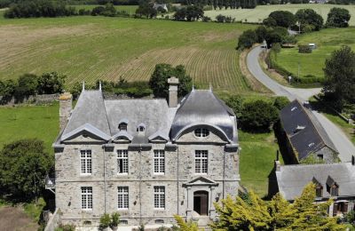 Castle for sale Lamballe, Le Tertre Rogon, Brittany, Drone view