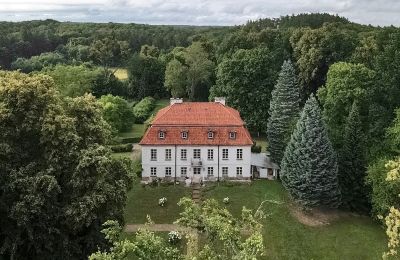 Manor House for sale Dawidy, Dwór w Dawidach, Warmian-Masurian Voivodeship, Drone view