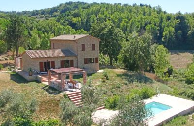 Country House for sale Montescudaio, Tuscany, RIF 2185 Rustico mit Treppen zum Pool