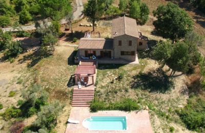 Country House for sale Montescudaio, Tuscany, RIF 2185 Blick von oben