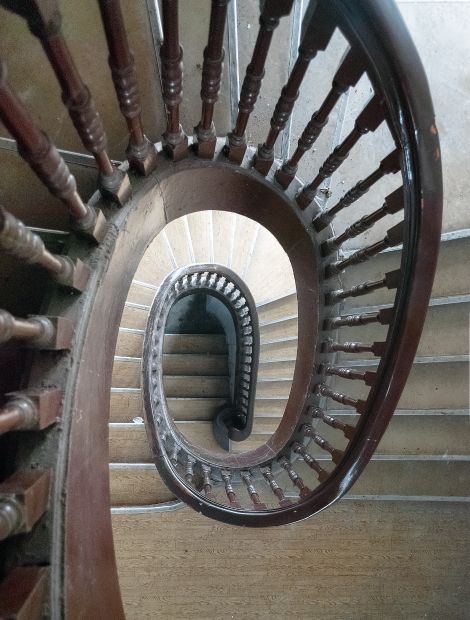 Petzow, Schloss Petzow - Staircase in Petzow Castle