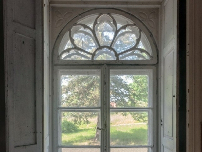 Wooden windows, Garbno Manor Poland