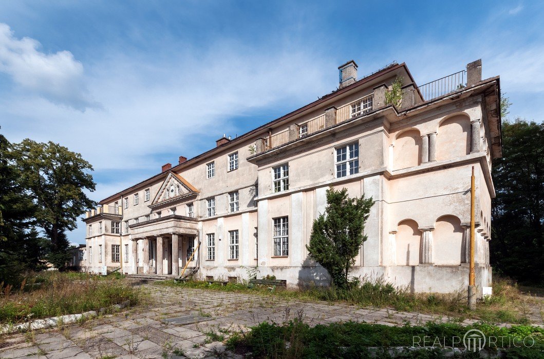 Palace in Mosty, Western Pomerania, Mosty