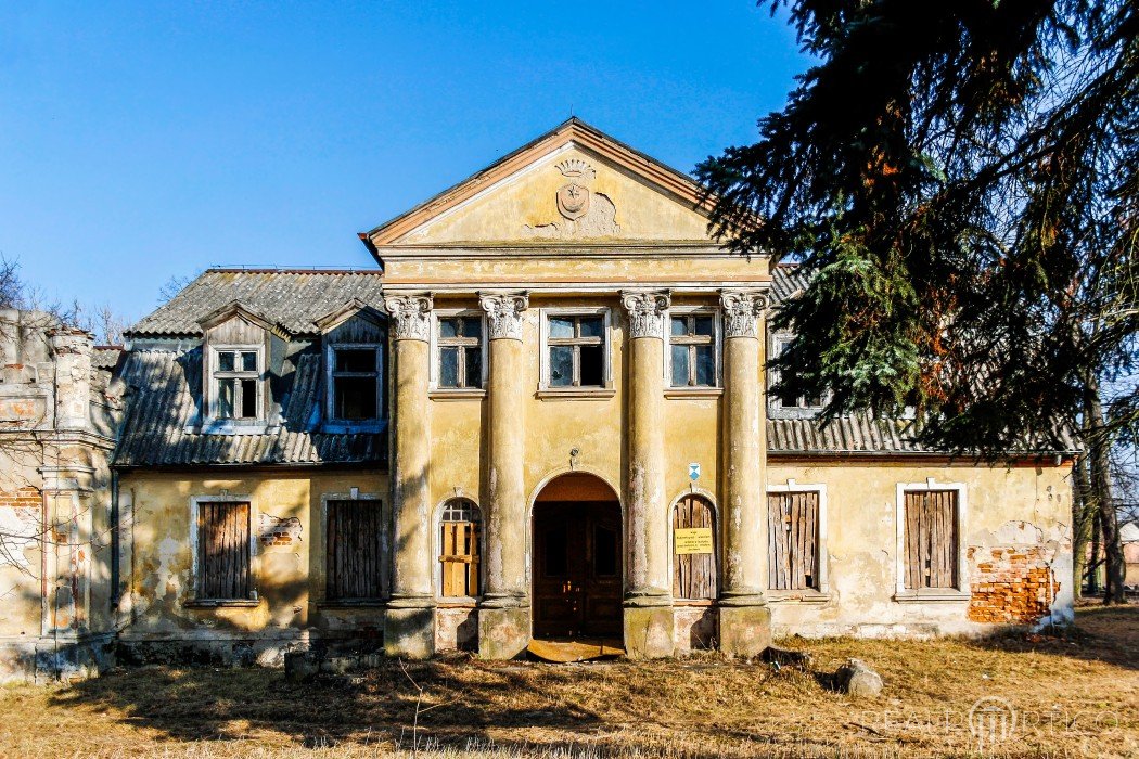 Old Manor in Poland, built in neo-classical style, Poland